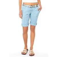 Fresh Made Bermudas Bermuda mit glänzendem Gürtel