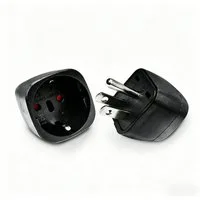 shuwosmart 2er Set USA Reiseadapter EU auf US Stecker Typ B Reisestecker Adapter Typ B Stecker, EU-Stecker auf US-Steckdose, Europa Stecker zu Steckeradapter, Steckdosenadapter, Reisegeeignet, Kompakt, Kindersicherung, Feuerfest, 2er-Set