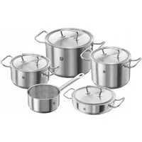 Zwilling Topf-Set Zwilling Twin Classic Kochtopf-Set 9-tlg. 18/10 Edelstahl matt