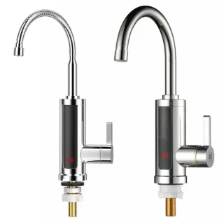 Tevorex Instant 3000W Electric Heating Faucet 110V/220V Rapid Heating Adjustable Temperature IPX4 Waterproof for Kitchen