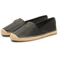 Tommy Hilfiger TH LOGO LEATHER ESPADRILLE Espadrille Sommerschuh, Slipper, Schlupfschuh mit typischer Juteverzierung