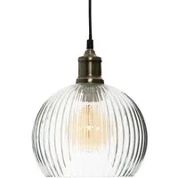 Atmosphera Créateur d'intérieur Pendelleuchte Hängeleuchte aus Glas LAYE, Pendelleuchte, Ø 20 cm, Atmosphera, Leuchte mit Dekofunktion, ohne Leuchtmittel