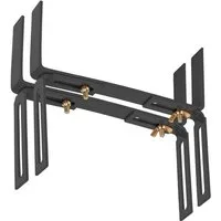BigDean Blumenkastenhalter Standard H-Form Kasten Halter Balkonkastenhalter, bis 20 kg belastbar, Werkzeugfrei Verstellbar, Set, 1-St., Kastenhalter H-Form, Blumenkastenhalter H-Form, Brüstungen, Mauer oder Geländer