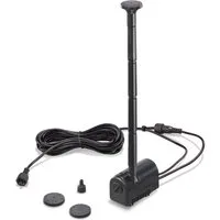 esotec Solarpumpe 160/230 Fountain, Einzelpumpe 6-9V/DC 160-230l/h, LED-Anschluss 101988 (Komplettset)