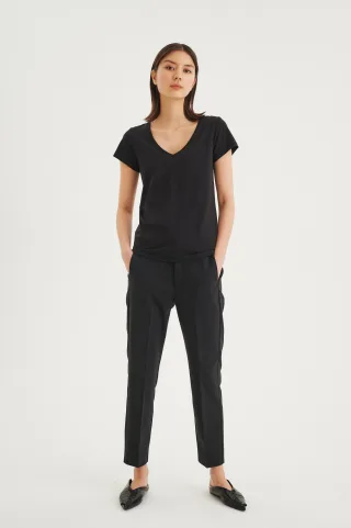 T-shirt Tight fit black