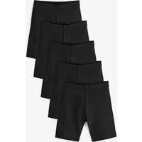 Next Shorts Stretch-Radlershorts, 5er-Pack, längere Länge (5-tlg)