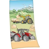 Herding Young Collection Badetuch Traktor, Velours (1-St), 75x150cm, hochfarbig bedruckt