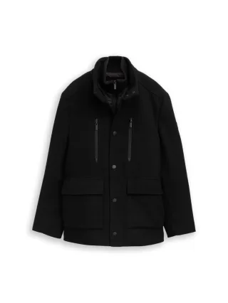 Tom Tailor - Jacke mit Stehkragen schwarz - Gr. - M