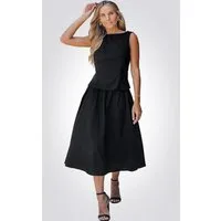 Cupshe Top & Rock Zweiteiliges Rock-Midi-Set Sommer Frühling Elegant Leger