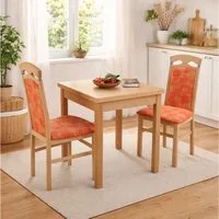 moebel-direkt-online Essgruppe Tischgruppe Anthony, (Set), Tisch mit Auszug, Stühle bepolstert