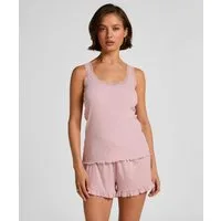 Hunkemöller Pyjama Jersey-Shorts mit Rüschen