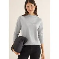 CECIL Sweatshirt mit Glitzer-Wording