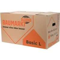 Globus Baumarkt Umzugskarton Globus Umzugskarton Basic L Innenmaß 58x33x32,5cm