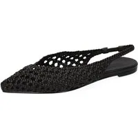 Melvin & Hamilton Fiora 4 Leder-Ballerinas für Damen Ballerina Flache Absätze, Echtes Leder, Von Hand geflochten