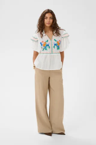 Kurzarm-Bluse CUlucinda Kurzarm-Bluse Feminine
