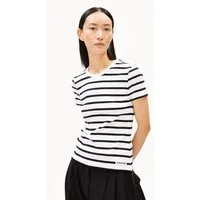 Armedangels T-Shirt KARDAA STRIPES Ripp-T-Shirt aus Bio-Baumwoll Mix Slim Fit