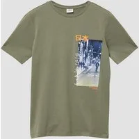 s.Oliver Kurzarmshirt T-Shirt T-Shirt aus Jersey mit Frontprint