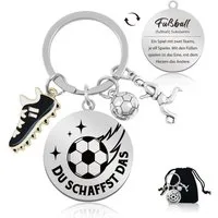 FOUORTUNATE-BEE Schlüsselanhänger Fußball Schlüsselanhänger Geschenke für Jungs