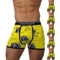 normani Retro Boxer 6 Stück Retro Boxershorts aus Baumwolle Unterhose aus atmungsaktiver Baumwolle
