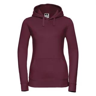 Russell Damen Kapuzenpullover, 3lagig (Burgunder)