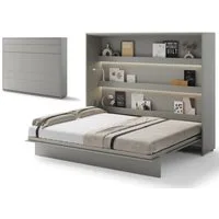 Compleo Schrankbett Horizontal Wandklappbett Lenart Bed Concept Schrankklappbett (mit LED)