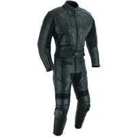 PROANTI Motorradkombi Touring City Lederkombi 2-teilig – Motorradjacke & Hose aus Rindsleder