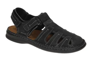 Josef Seibel Herren Sandalen 10992 TE21 Schwarz Nubuk - Bequeme geschlossene ...