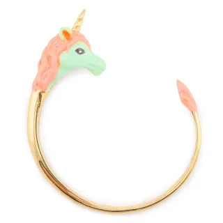 Einhorn Armreifen vergoldet