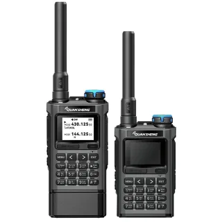 Quansheng UV-K1 5W High Power Portable Walkie Talkie Type-C Charging Multi-Band Transceiver Aviation NOAA Weather Scramb