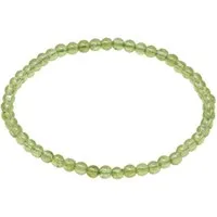 Schmuck Krone Armband Armband aus Peridot Ø 4mm endlos dehnbar