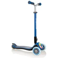 Globber Dreiradscooter Elite Prime – Tretroller 125/80 mm, ABEC 5, LED-Rollen, Leuchtdeck