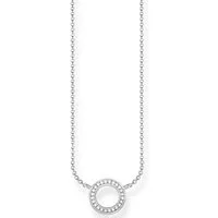 THOMAS SABO Kette mit Anhänger Kreis Klein, mit Zirkonia (synth)