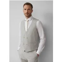 s.Oliver Jackenblazer Indoor-Weste S.OPURE s.O PURE: Doppelreihige Weste aus kariertem Stretch-Gewebe