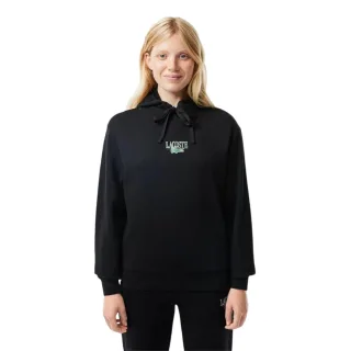 Lacoste - Kapuzenpullover für Damen, Langärmlig (Schwarz)
