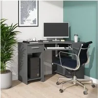 Vicco Eckschreibtisch Odin, Anthrazit, 83 x 76 cm (1-St)