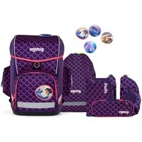 ergobag Schulranzen ergobag cubo light Schulranzen-Set PerlentauchBär