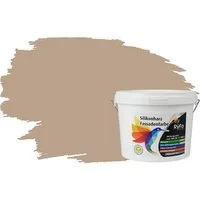 RyFo Colors Fassadenfarbe Silikonharz Fassadenfarbe Beige 3l, 1 L ca. 6 m², Wasserabweisend, diffusionsfähig, schützt vor Schmutz, UV-beständig