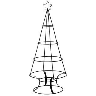Metall-Weihnachtsbaum, schwarz, 82,5 cm
