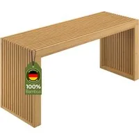 Bellamio Bank Sava aus Bambus (natur, bis 250 kg), für Schlafzimmer/Esszimmer/Flur, Sitzbank ohne Lehne 45x33x100 cm