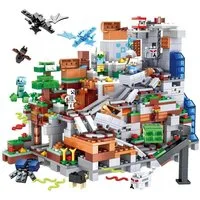 Athlix Klemmbausteine Set kompatibel mit Lego für Minecraft Fans Baustein Spielbausteine