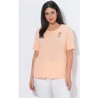 Ulla Popken T-Shirt T-Shirt Herz Classic Rundhals Halbarm