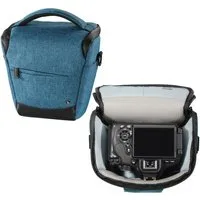 Hama Kameratasche Kamera-Tasche Colt 110 Trinidad Universal Hülle Blau, Case Schultergurt Tragegriff Zubehör-Fächer DSLR Kamera Systemkamera