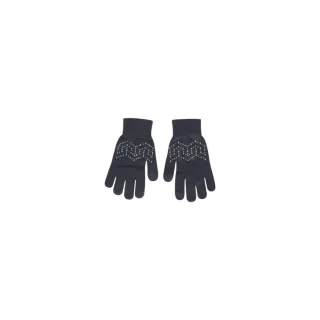 Pieces Graue Handschuhe aus recyceltem Polyester