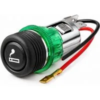 Bolwins H84C 24V Zigarettenanzünder Einbau Steckdose beleuchtet KFZ PKW Auto KFZ-Netzteil (hitzebeständiger Keramikschutz, leicht & kompak)