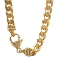 HOPLO Panzerkette Goldkette Panzerkette Länge 21cm - Breite 6,0mm - 585-14 Karat Gold, Made in Germany