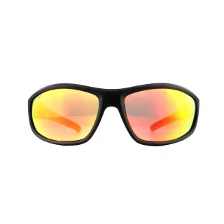 Montana Sonnenbrille SP311A Schwarzer Gummi Rauch Polarisiert