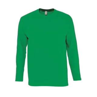 SOLS Herren Monarch Langarm T-Shirt (Kelly Grün)