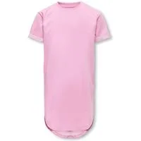 KIDS ONLY Sweatkleid KOGINE S/S DRESS VD ZA JRS mit abgerundetem Saum, hinten etwas länger geschnitten