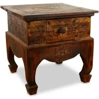 livasia Couchtisch Opiumtisch aus Bali - 39x39cm, handgefertigt