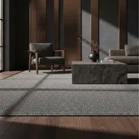 KADIMA DESIGN Teppich CIMA Wohnzimmer Schlafzimmer Waschbar Wohnzimmerteppich Esszimmer, Rechteckig, Höhe: 7 mm, Grau, 60x100 cm, Webteppich Strapazierfähig Einfarbig Waschbar